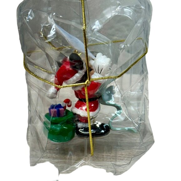 Enesco Mickey 1996 Unlimited Hanging Ornament Tree-Rific Treasures Santa Mickey‎ - Picture 11 of 11